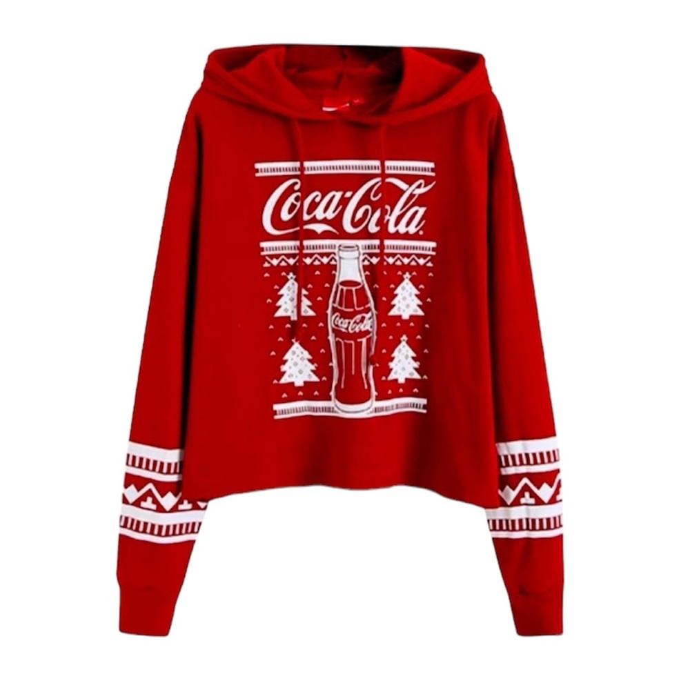 Coca Cola Red and White Christmas Sweatshirt Hoodie